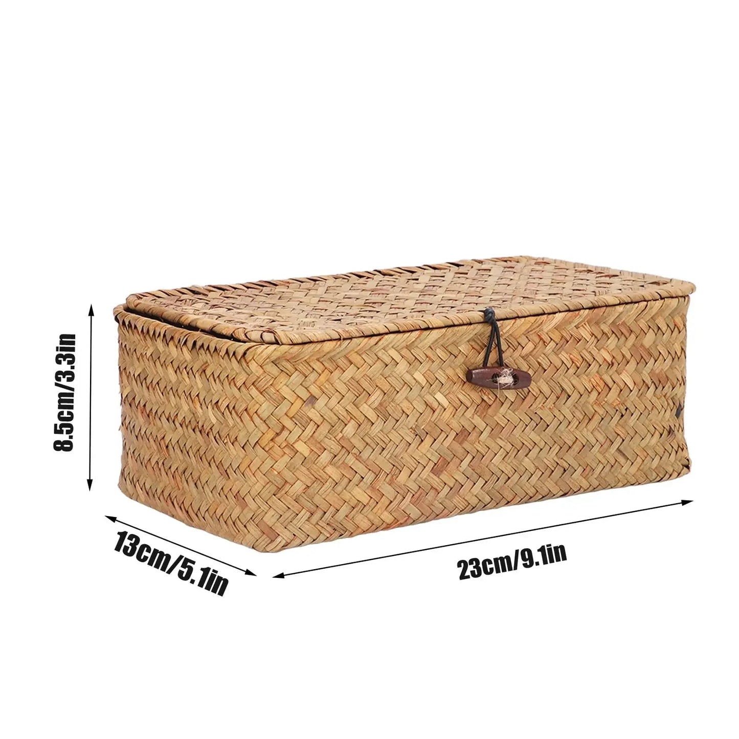 Panier de rangement - avec couvercle - Rangement avec style