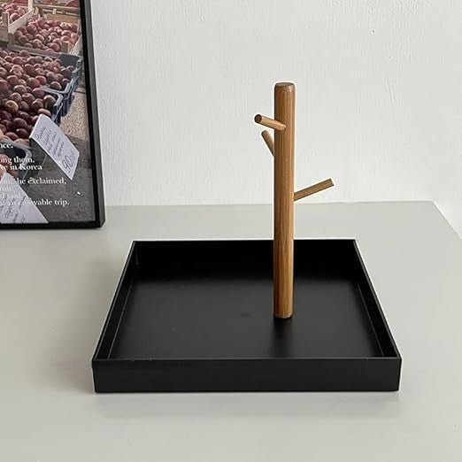 Rangement Clé - BranchRectaTray™ - Noir - Rangement avec style