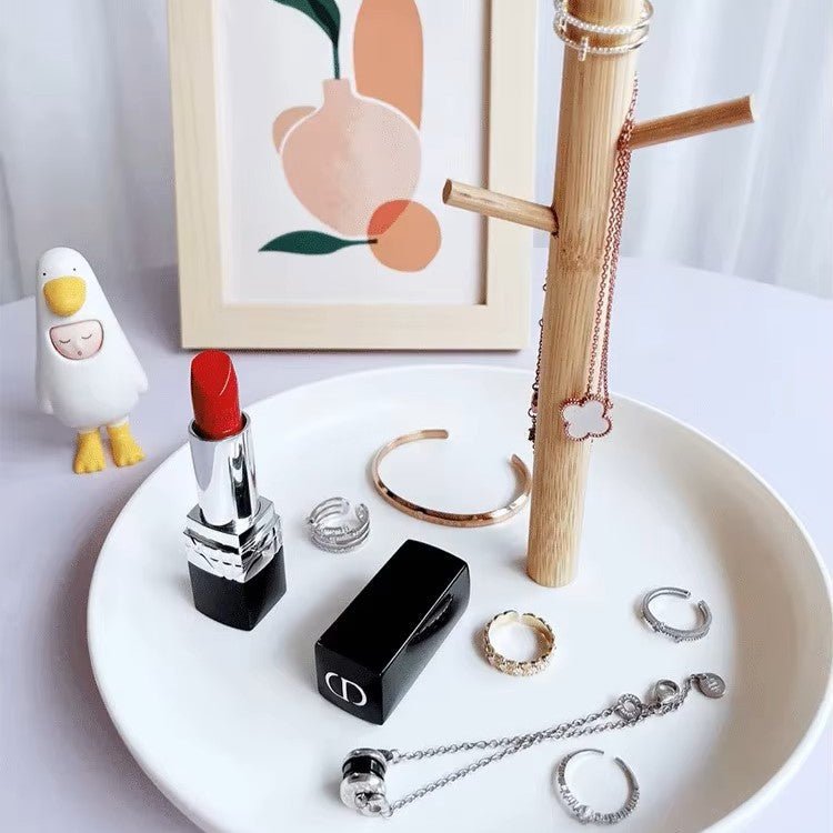Rangement Clé - BranchRoundTray™ - Blanc - Rangement avec style