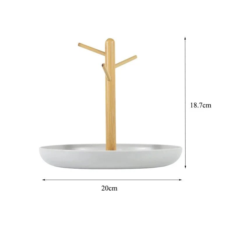 Rangement Clé - BranchRoundTray™ - Gris - Rangement avec style