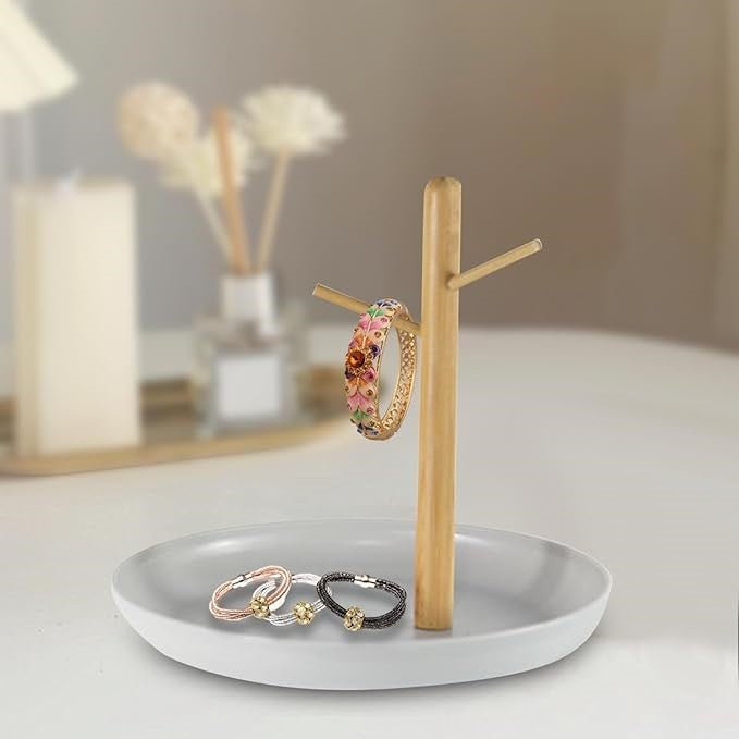 Rangement Clé - BranchRoundTray™ - Gris - Rangement avec style