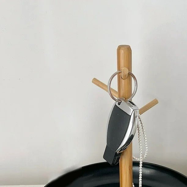 Rangement Clé - BranchRoundTray™ - Noir - Rangement avec style
