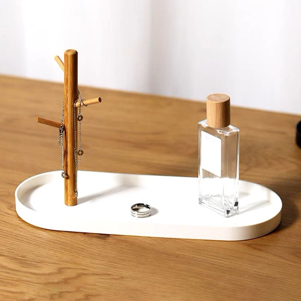 Rangement Clés - BranchOvalTray™ - Blanc - Rangement avec style