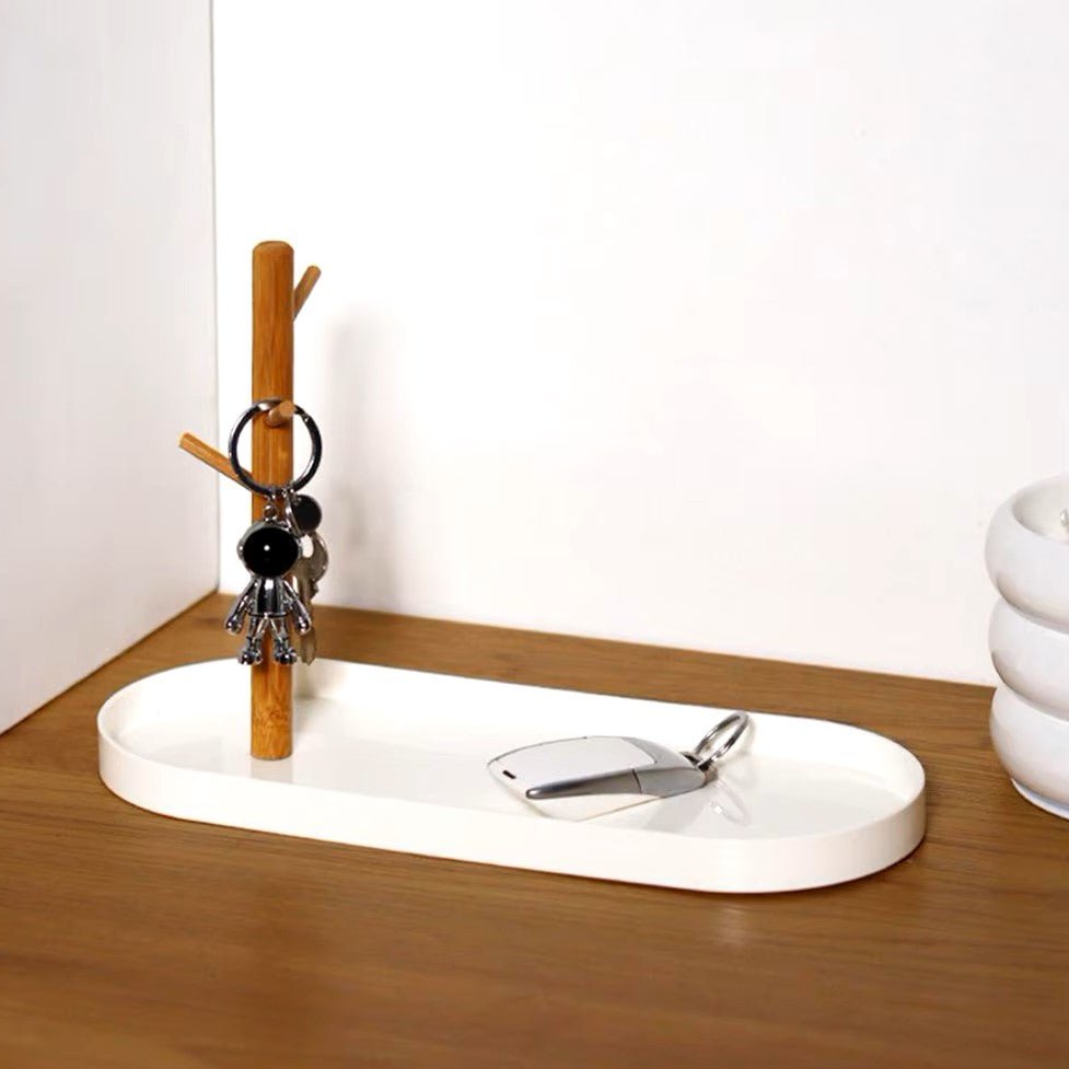 Rangement Clés - BranchOvalTray™ - Blanc - Rangement avec style