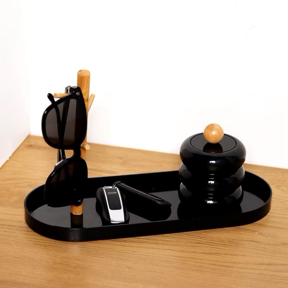 Rangement Clés - BranchOvalTray™ - Noir - Rangement avec style
