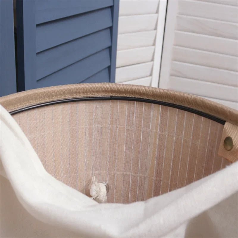 Panier Rangement - BambooLaundryBasket™ - Naturel - Rangement avec style