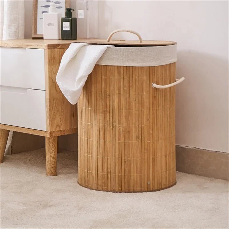 Panier Rangement - BambooLaundryBasket™ - Naturel - Rangement avec style